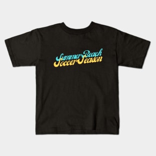 Summer Beach Soccer Season Kids T-Shirt